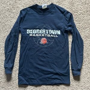 Georgetown University Basketball Long Sleeve Tshirt Small